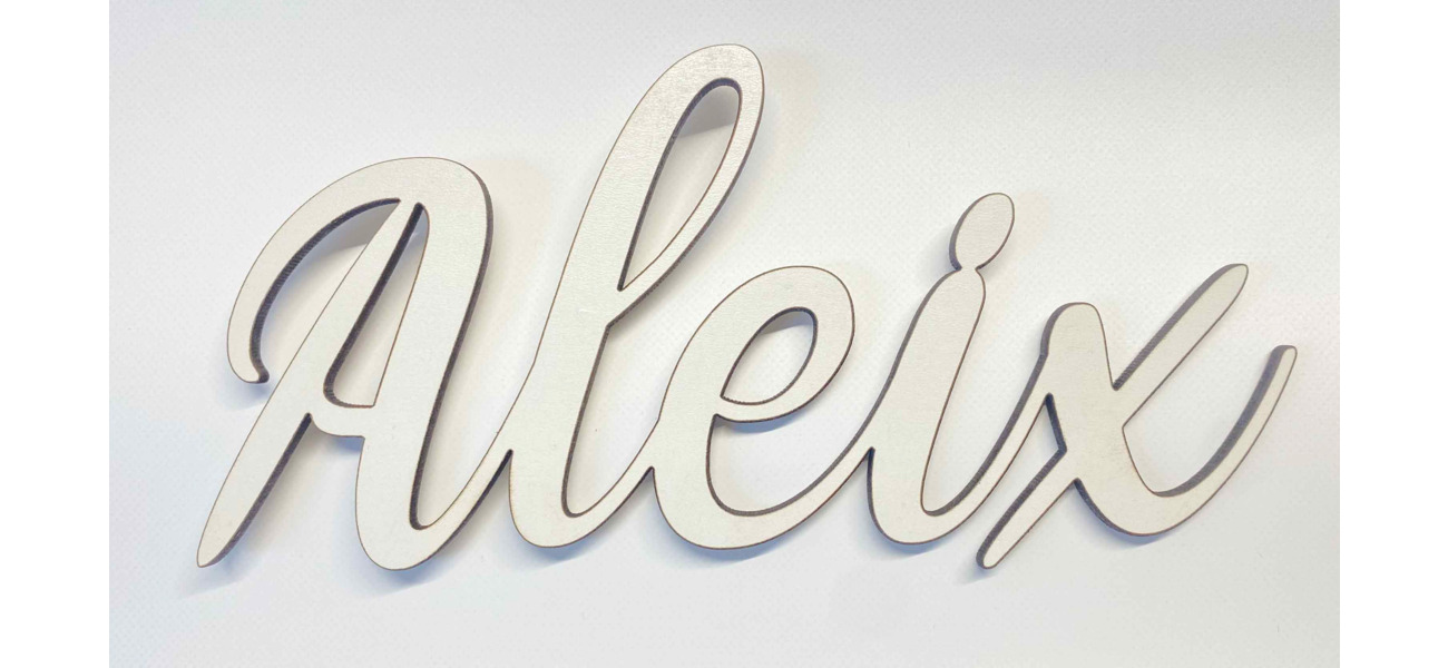 Letras de madera personalizadas para decoración de hogar y negocios, con elección de color, tipo de letra y tamaño. Rotulpro